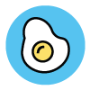 Egg allergen icon/