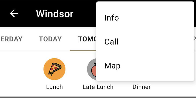 Dining Court Upcoming Menu