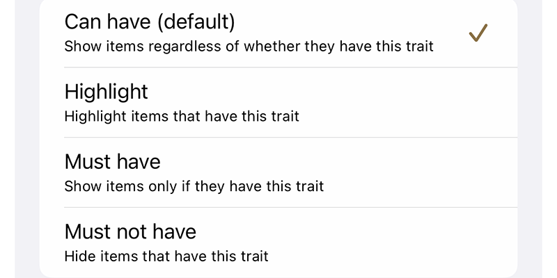 dining app screenshot